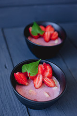 Strawberry mousse