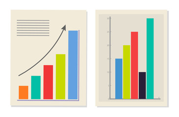 Chart and Graphic Collection Vector Illustration