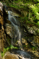 Fototapeta na wymiar Falls after a spring storm along the North Carolina section of the Blue Ridge Parkway near Boone, NC.
