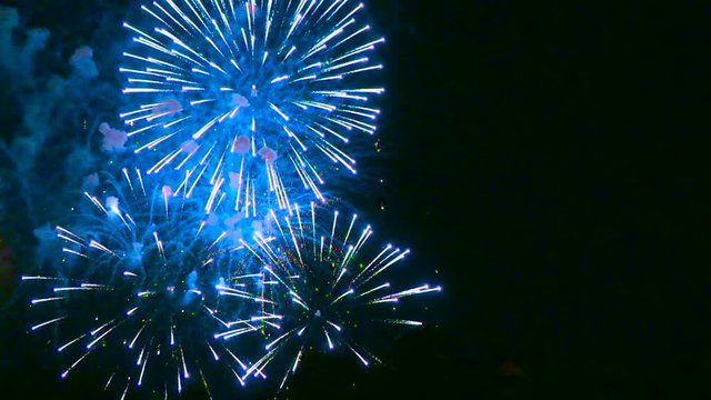 Multicolored festive fireworks