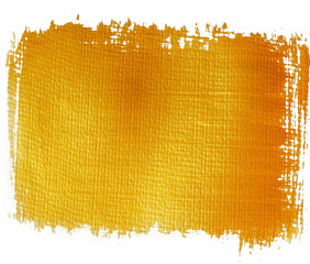 Gold orange painted banner © elenag177