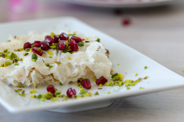 Traditional Ramadan Dessert Gullac.
