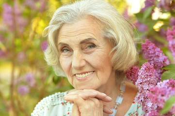 Portrait of beautiful senior woman