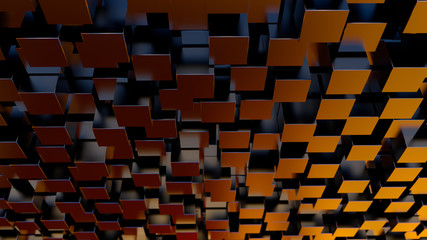 Fototapeta premium Colored light. Abstract geometric background. 3d render