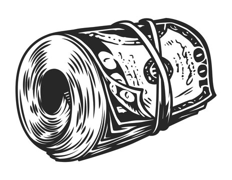 Vintage Money Roll Template