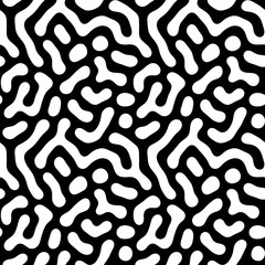 Black and white seamless pattern