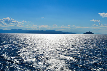 Seaview over Saronic Gulf in Greece