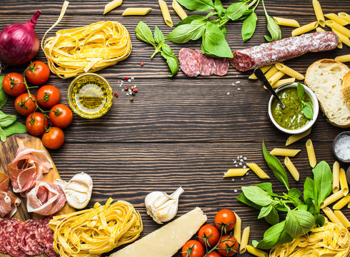 Italian traditional food, appetizers and snacks