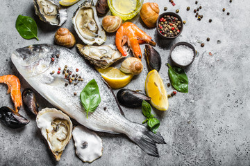 Seafood fresh assortment