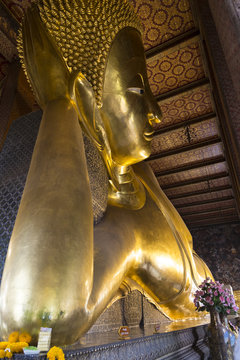 Wat Pho . Temple of the Reclining Buddha. Thailand.