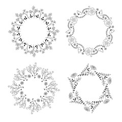 Decorative floral wreaths