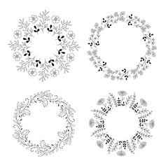 Decorative floral wreaths