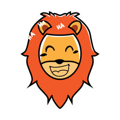 lion animal expressions in cartoons
