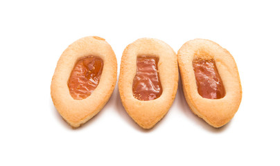 biscuits with jam isolated