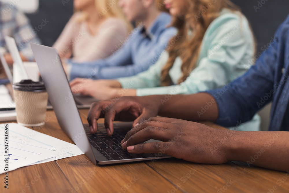 Aufkleber Programmers working in software developing company