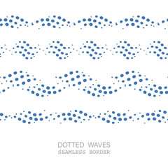 dotted wave seamless pattern