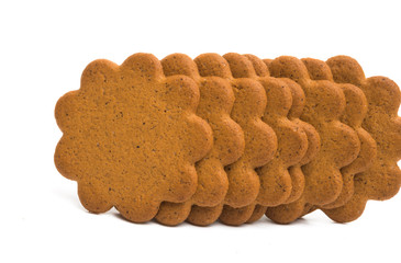 ginger biscuits isolated