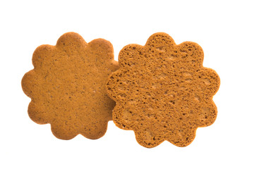 ginger biscuits isolated