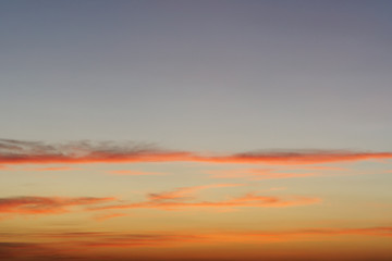 Spectacular colorful sunset skies. Nature abstract background.