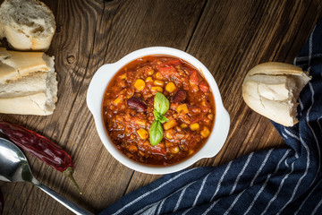 Mexican chili con carne.