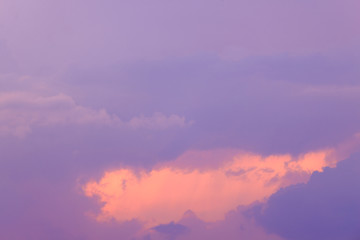 Dramatic sky background.