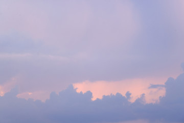 Dramatic sky background.