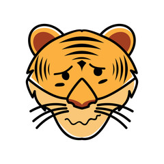 tiger animal expressions in cartoons