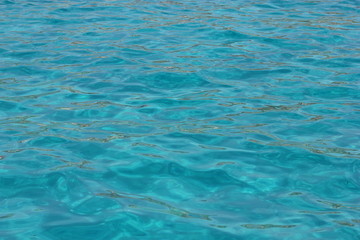 the beautiful turquoise blue water of Blue Lagoon, Malta