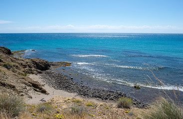 Mountain and sea in the sculptures of Cabo de Gata