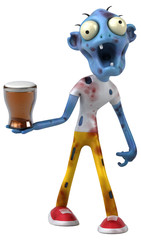 Fun zombie - 3D Illustration