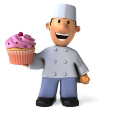 Fun baker - 3D Illustration