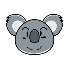koala animal expression in cartoon