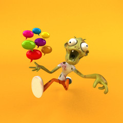 Fun zombie - 3D Illustration