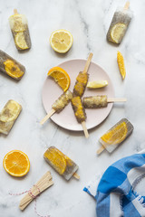 Popsicle chia and citrus