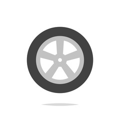 Car wheel vector isolated