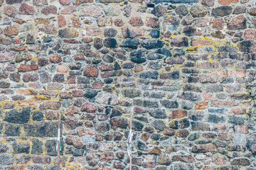 old stone wall close-up