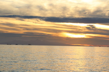 Sunset in Manila Bay Philippines