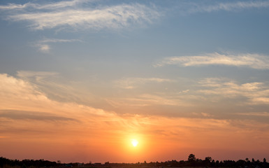 Sunset sky background