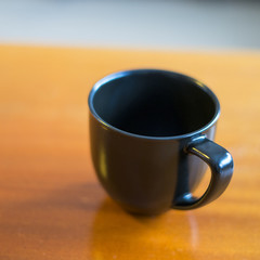 Black coffe cup