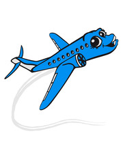 chemtrails abgase linien striche kurve lebendig gesicht comic cartoon süß niedlich linienflugzeug flugzeug fliegen pilot urlaub reisen flug jumbojet groß design cool clipart