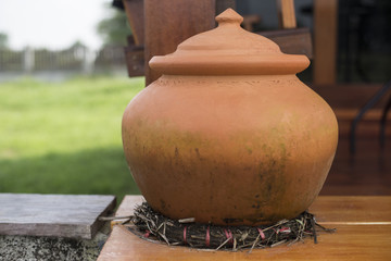 Thai vintage jar.