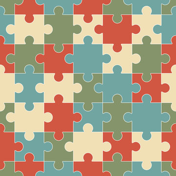 puzzle pieces seamless background