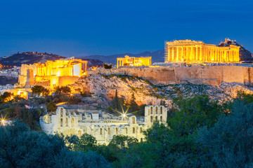 Athens. The Parthenon on the Acropolis.