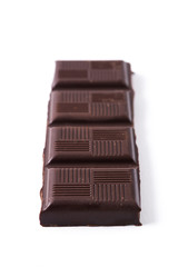 Chocolate bar isolated on white background