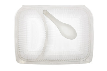 Plastic food container.