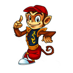 Titi Monkey Mascot Design Vector