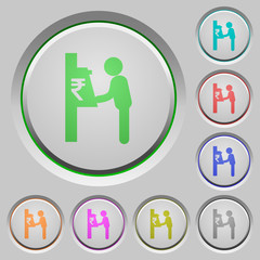 Rupee cash machine push buttons