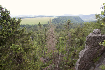 Szczeliniec Wielki, Stolowe Mountains National Park in Poland