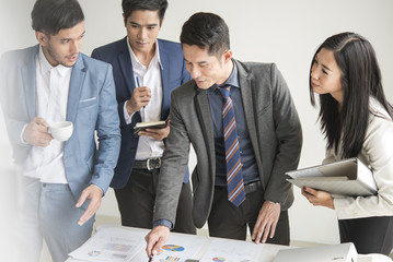 Business team people meeting for strategy start up new project.