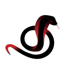 snake silhouette curled up in the ring